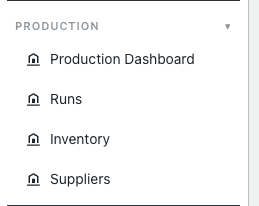 Production workflow menu example